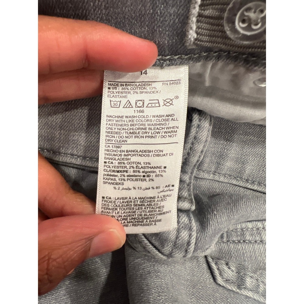 Old Navy Karate Slim Boys Size 14 Gray 360 Stretch Denim Jeans Built-In Tough - Picture 8 of 12